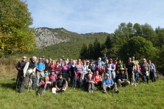 Foto di gruppo dei pellegrini francesi itineranti